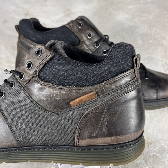 Bull Boxer Delden Brown Leather Boots Men\'s Sz 13 Distressed 100% leather